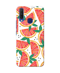 Abstract Orange Print Vivo Y11 / Y12 / U10 Back Cover