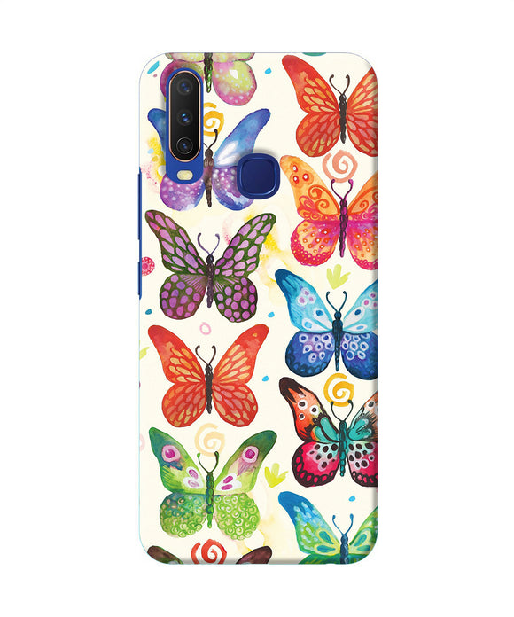 Abstract Butterfly Print Vivo Y11 / Y12 / U10 Back Cover