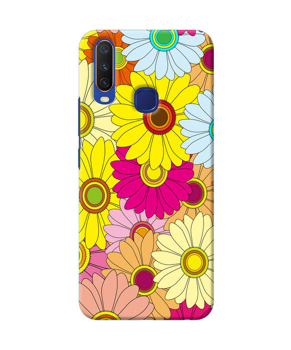 Abstract Colorful Flowers Vivo Y11 / Y12 / U10 Back Cover