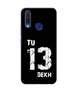 Tu Tera Dekh Quote Vivo Y11 / Y12 / U10 Back Cover