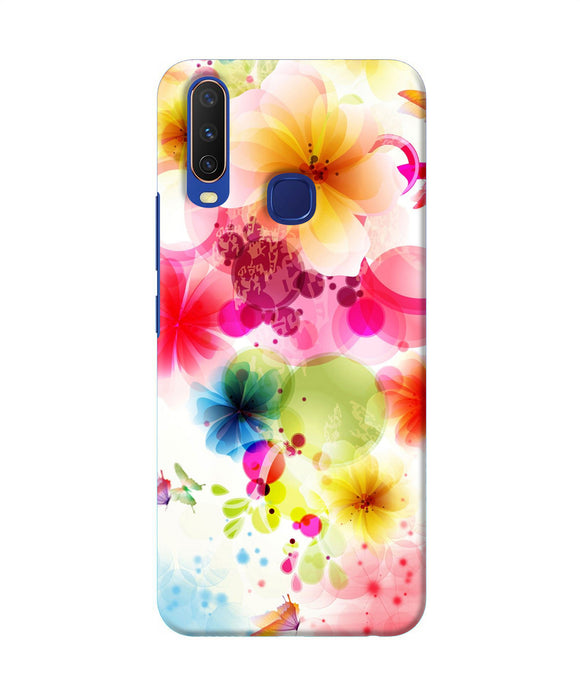 Flowers Print Vivo Y11 / Y12 / U10 Back Cover