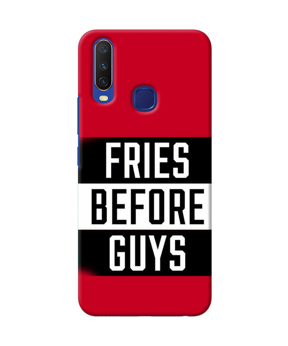 Fries Before Guys Quote Vivo Y11 / Y12 / U10 Back Cover