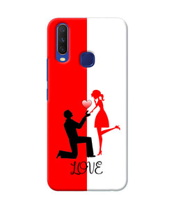 Love Propose Red And White Vivo Y11 / Y12 / U10 Back Cover