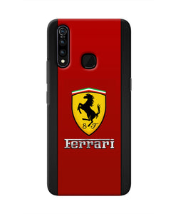 Ferrari Abstract Maroon Vivo Z1 Pro Real 4D Back Cover