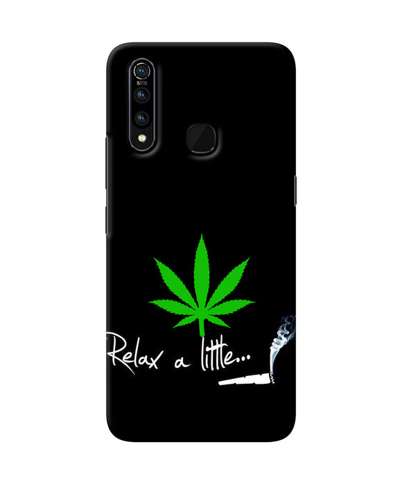 Weed Relax Quote Vivo Z1 Pro Real 4D Back Cover