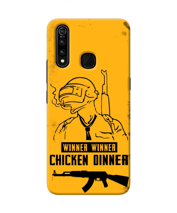 PUBG Chicken Dinner Vivo Z1 Pro Real 4D Back Cover