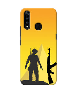 PUBG Silhouette Vivo Z1 Pro Real 4D Back Cover