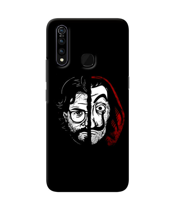 Money Heist Professor Mask Sketch Vivo Z1 Pro Back Cover