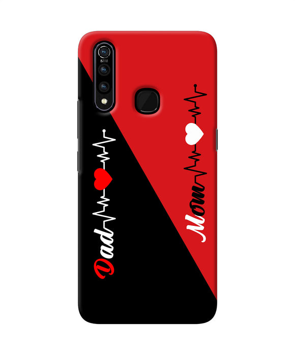 Mom Dad Heart Line Vivo Z1 Pro Back Cover