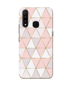 Abstract Pink Triangle Pattern Vivo Z1 Pro Back Cover