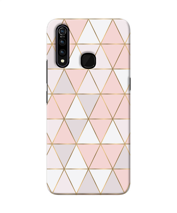 Abstract Pink Triangle Pattern Vivo Z1 Pro Back Cover