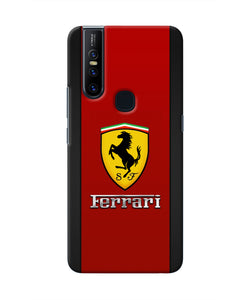 Ferrari Abstract Maroon Vivo V15 Real 4D Back Cover