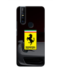 White Ferrari Vivo V15 Real 4D Back Cover