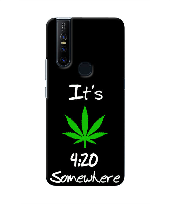Weed Quote Vivo V15 Real 4D Back Cover