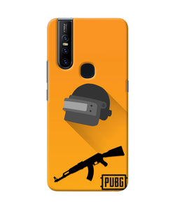 PUBG Helmet and Gun Vivo V15 Real 4D Back Cover