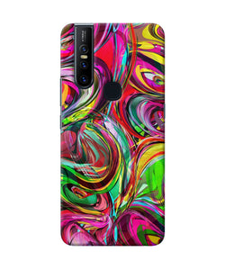 Abstract Colorful Ink Vivo V15 Back Cover