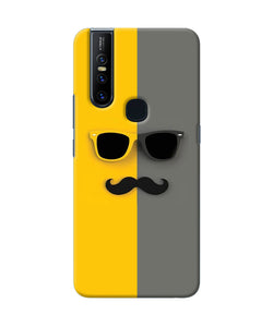 Mustache Glass Vivo V15 Back Cover