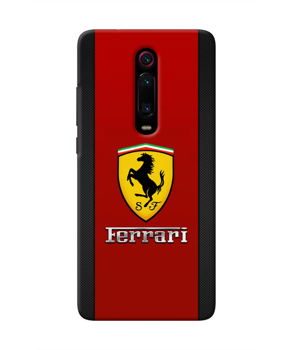 Ferrari Abstract Maroon Redmi K20 Real 4D Back Cover