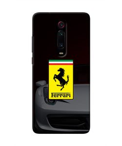 White Ferrari Redmi K20 Real 4D Back Cover