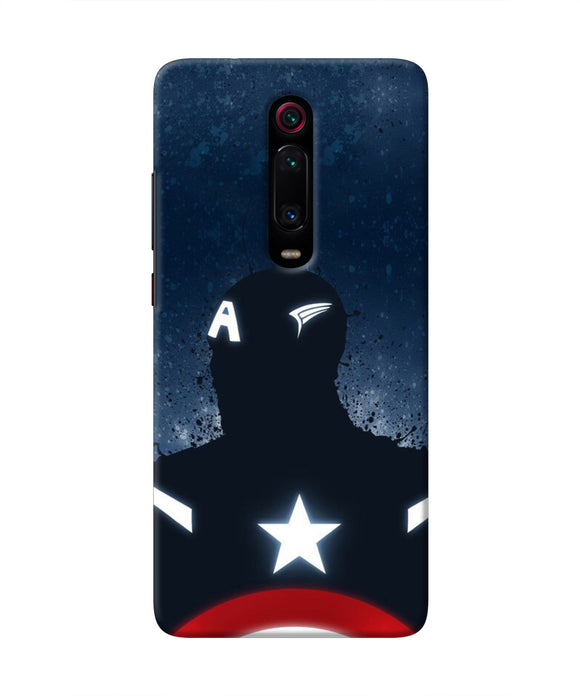 Captain america Shield Redmi K20 Real 4D Back Cover