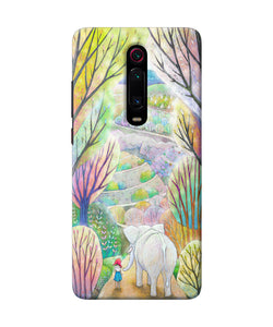 Natual Elephant Girl Redmi K20 Back Cover