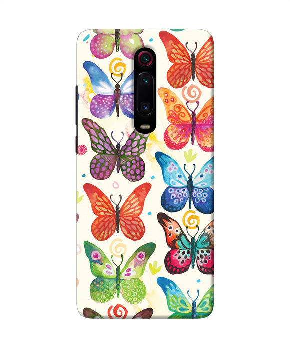 Abstract Butterfly Print Redmi K20 Back Cover