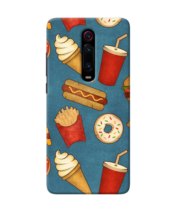 Abstract Food Print Redmi K20 Back Cover