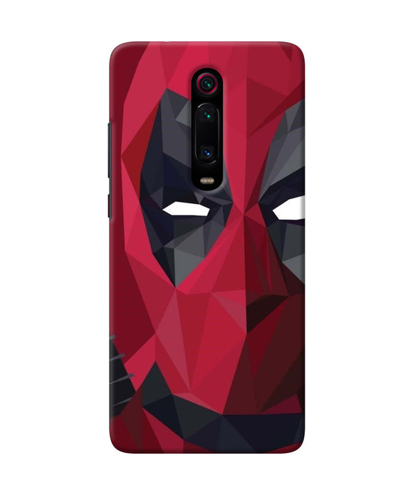 Abstract Deadpool Half Mask Redmi K20 Back Cover