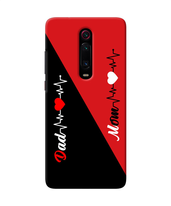 Mom Dad Heart Line Redmi K20 Back Cover