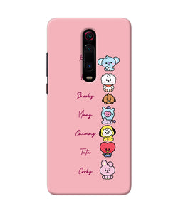 BTS names Redmi K20 Pro Back Cover