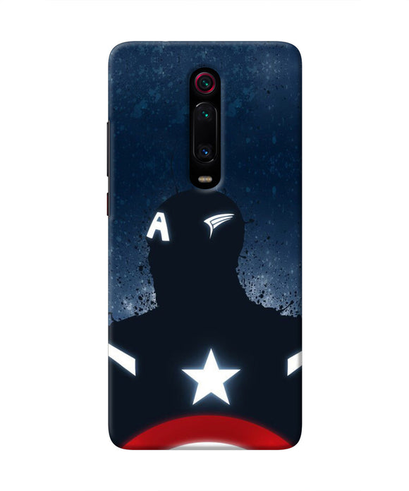 Captain america Shield Redmi K20 Pro Real 4D Back Cover