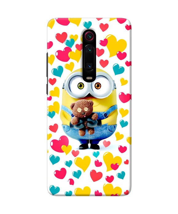 Minion Teddy Hearts Redmi K20 Pro Back Cover