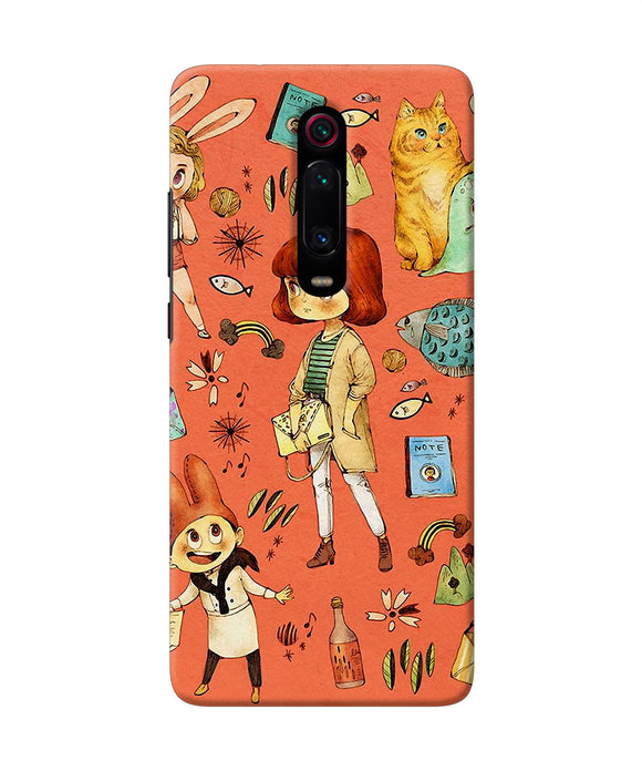 Canvas Little Girl Print Redmi K20 Pro Back Cover