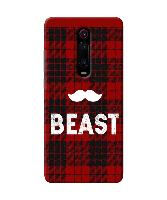 Beast Red Square Redmi K20 Pro Back Cover