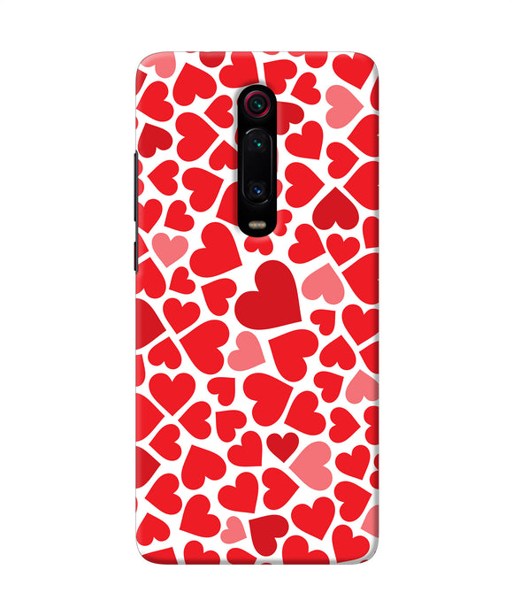 Red Heart Canvas Print Redmi K20 Pro Back Cover