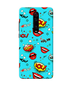 Lol Lips Print Redmi K20 Pro Back Cover