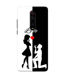 Love Propose Black And White Redmi K20 Pro Back Cover