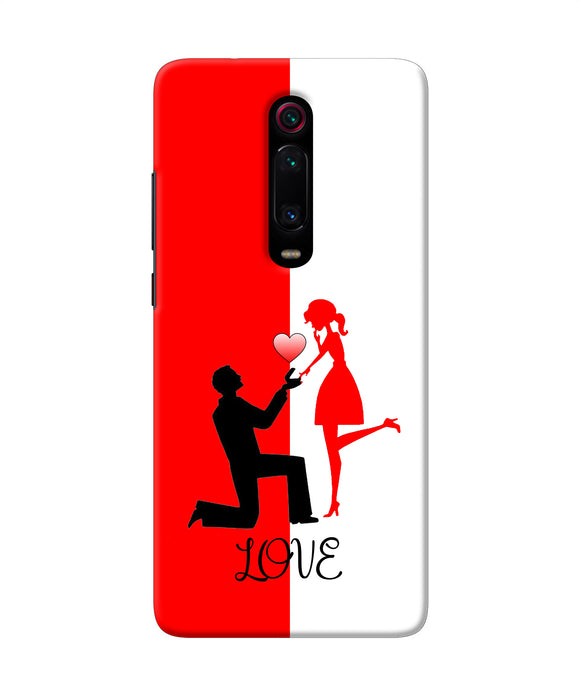 Love Propose Red And White Redmi K20 Pro Back Cover