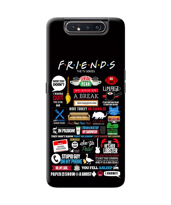 Friends Samsung A80 Back Cover