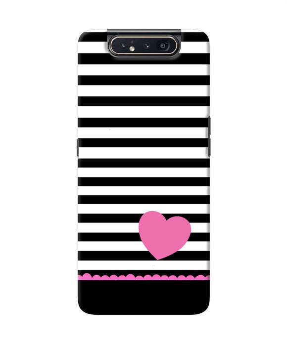 Abstract Heart Samsung A80 Back Cover