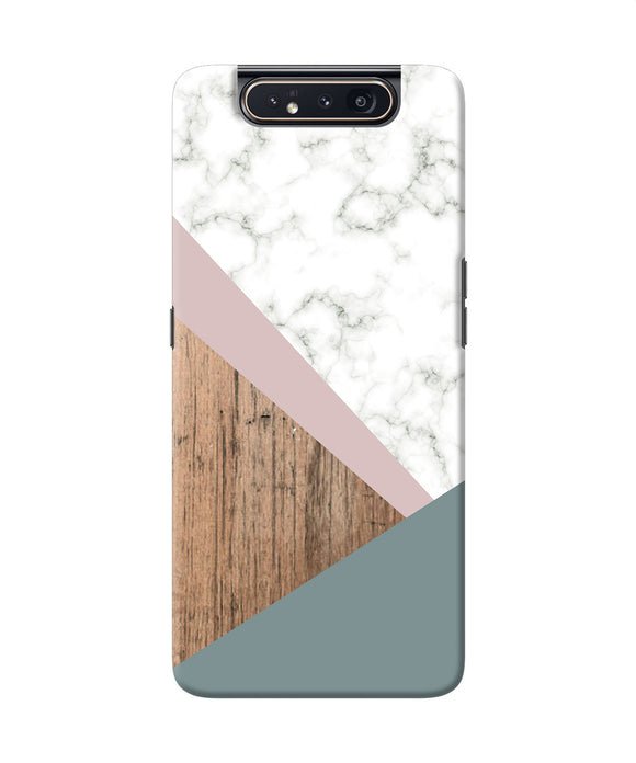 Marble Wood Abstract Samsung A80 Back Cover