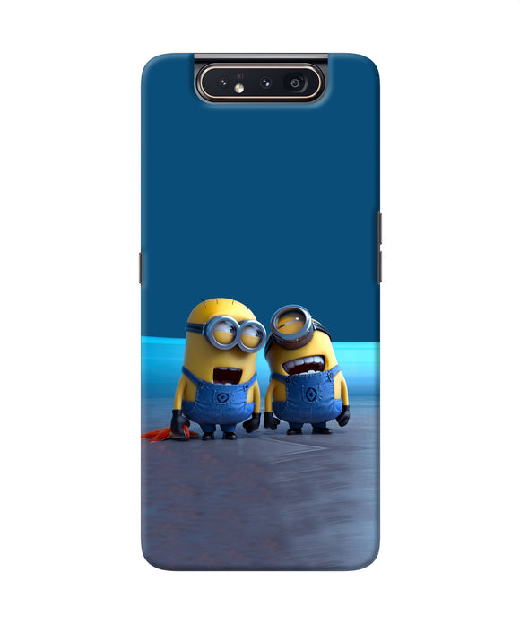 Minion Laughing Samsung A80 Back Cover