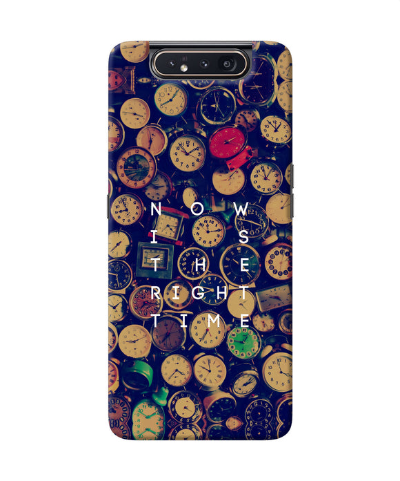 Now Is The Right Time Quote Samsung A80 Back Cover