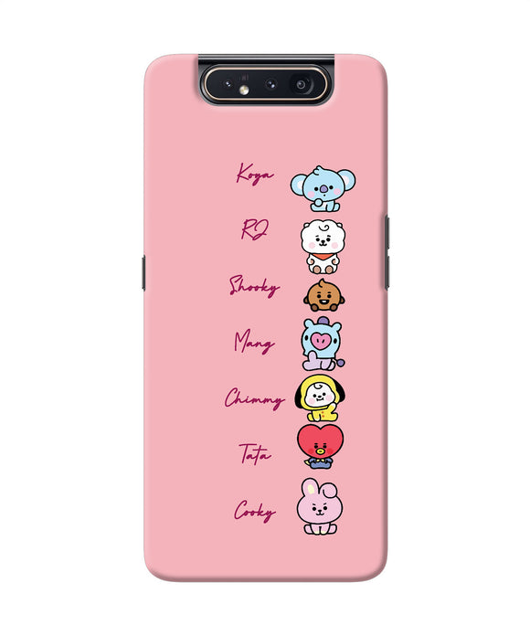 BTS names Samsung A80 Back Cover