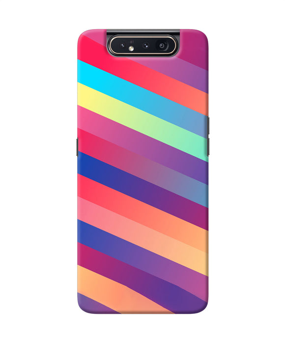 Stripes color Samsung A80 Back Cover