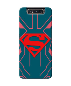 Superman Techno Samsung A80 Real 4D Back Cover