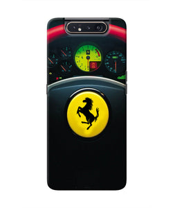 Ferrari Steeriing Wheel Samsung A80 Real 4D Back Cover