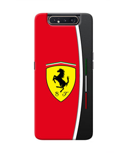 Ferrari Abstract Red Samsung A80 Real 4D Back Cover