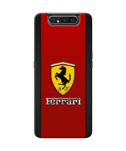 Ferrari Abstract Maroon Samsung A80 Real 4D Back Cover