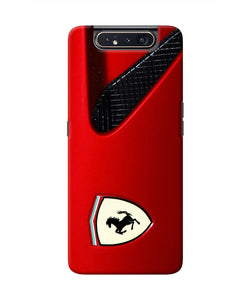 Ferrari Hood Samsung A80 Real 4D Back Cover